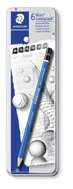 Staedtler potlood Mars Lumograph set (6)